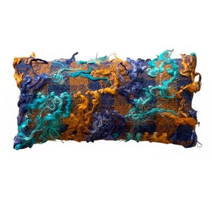 Mineral III Lumbar Turkish Tulu Pillow (12x24), Anatolian Bohemian Vintage Decorative Accent Pillow Cover, home decor