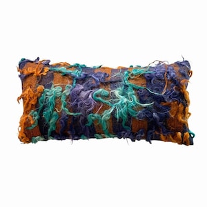 Mineral Lumbar Turkish Tulu Pillow (12x24), Anatolian Bohemian Vintage Decorative Accent Pillow Cover, home decor