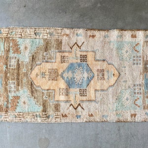 Perseus Vintage Turkish/ Antolian Oushak  Rug, vintage anatolian hand woven wool low pile antique oushak carpet