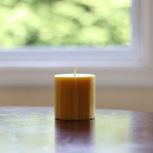 3&quot; x 3&quot; 100% Pure Beeswax Pillar Candle