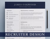 Executive Resume Template for Word | Modern Professional CV Template | Project Marketing Manager Resume Template | Clean CEO Director Resume
