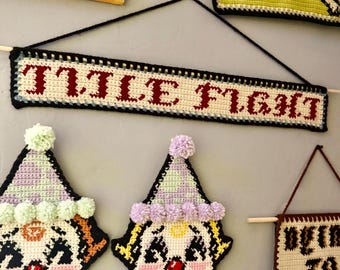 Title Fight Spring Songs Crocheted Tapestry