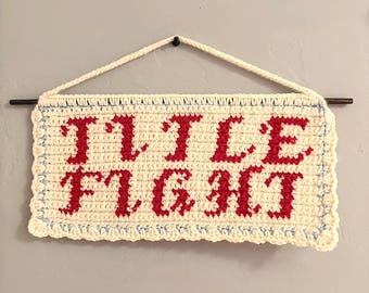 Title Fight Spring Songs Crocheted Tapestry