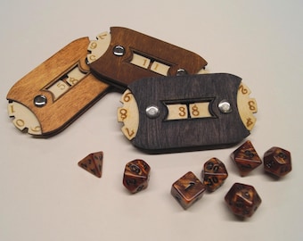 Wooden counter / tracker for RPG and other games