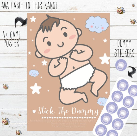 Multipack 10 Player Kraft Style Unisex Boy Girl 5 Game Baby Shower Party Pack