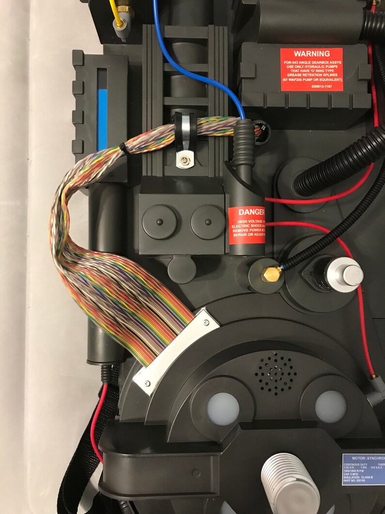 Ghostbusters Spirit Halloween Proton Pack spectra strip ribbon cable