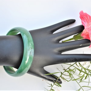 Spleen Chakra Creativity Bracelet Jewelry bangle Green Agate Natural is a great choice for promoting wellbeing 7.25 inches