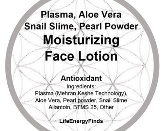 Aloe Vera Face Lotion: Pearl Powder, Snail Slime, Plasma