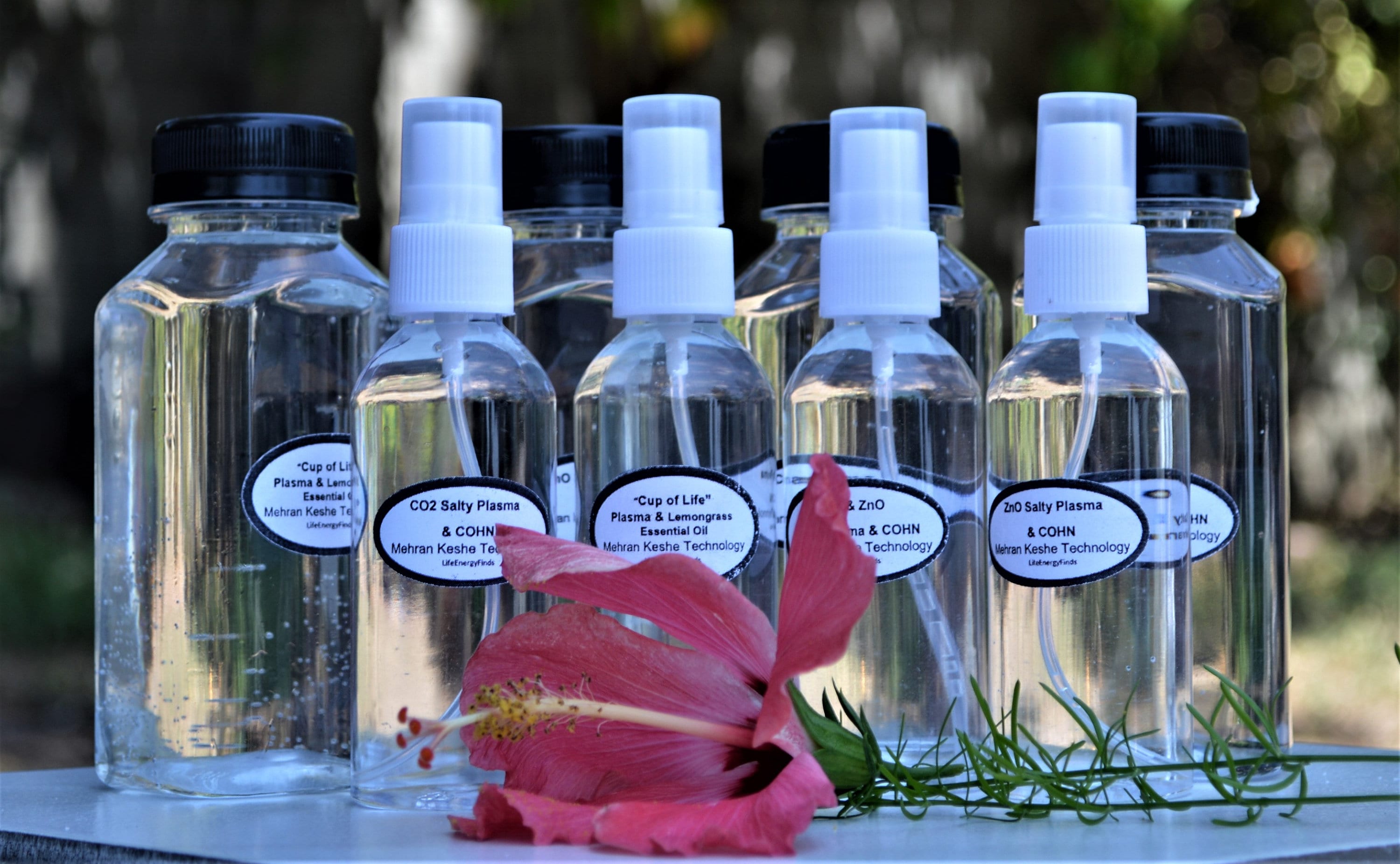 Salty Plasma Spray: CO2, ZnO, Lemongrass Essential Oil (80 ml & 8.5 oz Refill)
