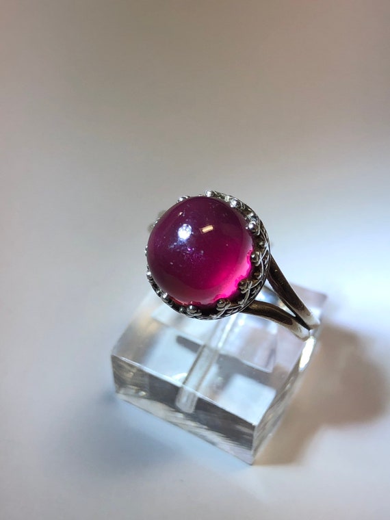 star garnet ring