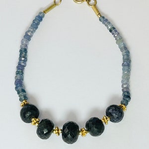 Natural Sapphire Beaded Bracelet