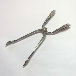 Vintage Georg Jensen Sterling Silver Sugar Tongs