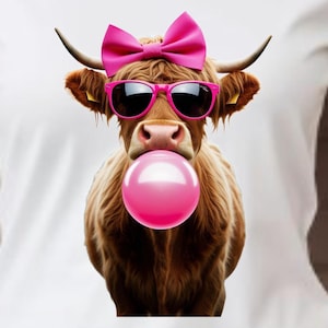 Bubble blowing cow