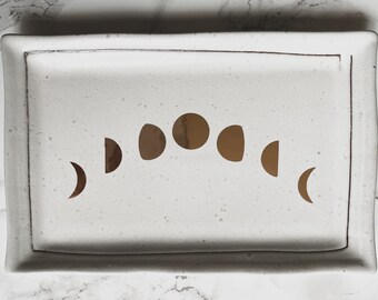 Phases of the Moon Jewelry Dish Custom Gift Jewelry Box Jewelry Dish Horoscope Ring Dish Lunar Crescent Astrology for Her Astrological Sign