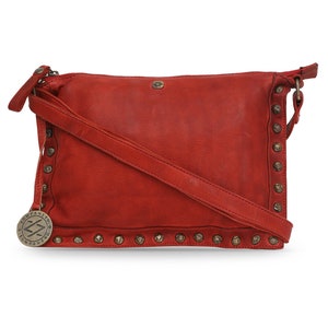Handbag made of pure Italian Leather, Metal studded sling bag,Handcrafted by women artisans, Hawysia-The Sling Bag, a perfect Gift for her