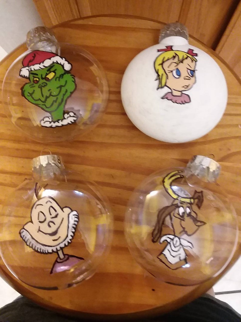 How the Grinch Who Stole Christmas ornament set Etsy