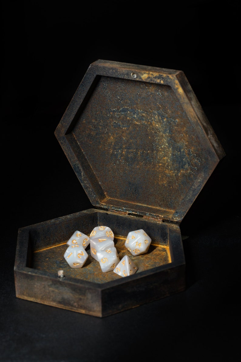 Rusty Iron Dice Tray Dungeons and Dragons DnD Dice Box DnD Etsy