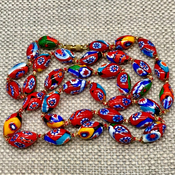 Vintage 40's Venetian Murano Glass Necklace | Colorfu… - Gem Vintage 40's Venetian Murano Glass Necklace | Colorfu… - Gem