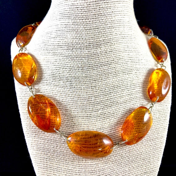 Polished amber necklace honey cognac amber necklace for women baltic amber jewelry amber beads necklace gift idea for women