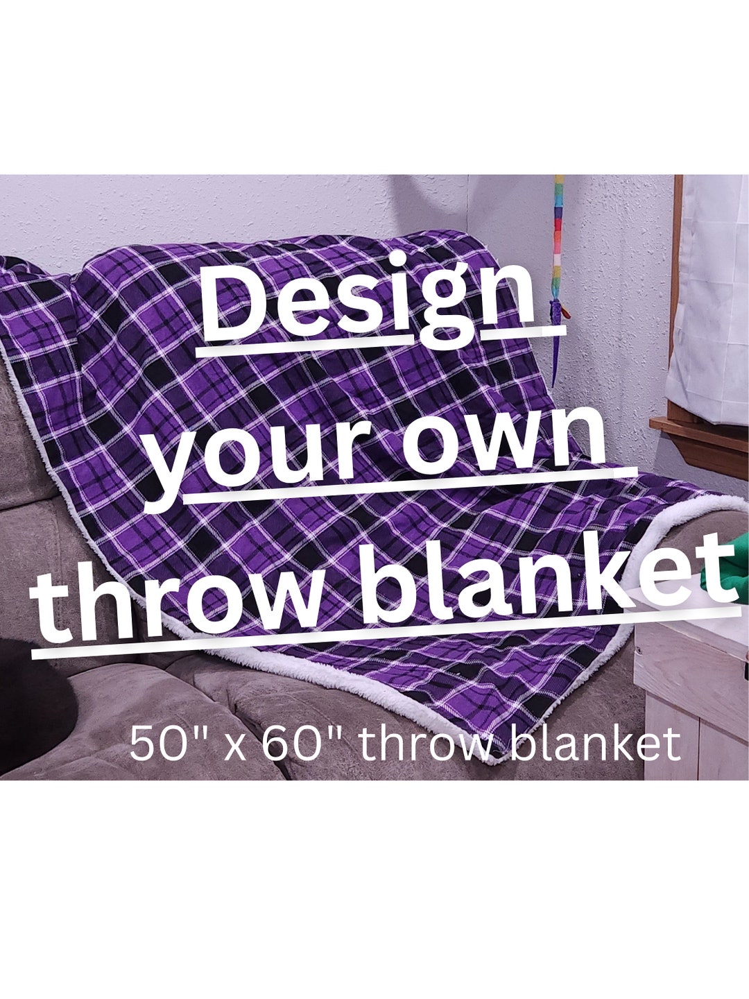 Made to Order Quilted Throw, Custom Throw Blanket, Design Your Own