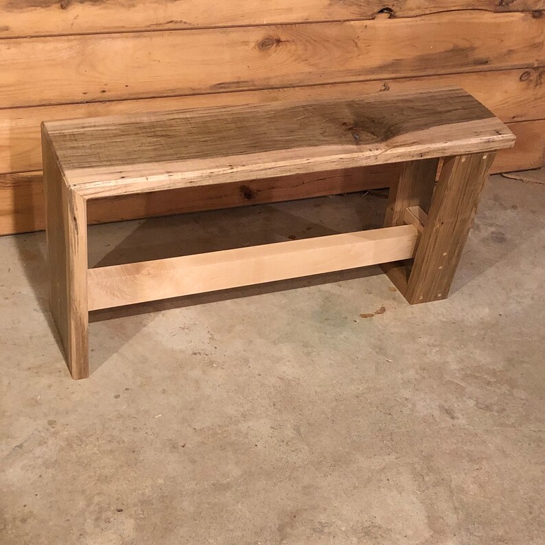 Ambrosia maple waterfall bench table