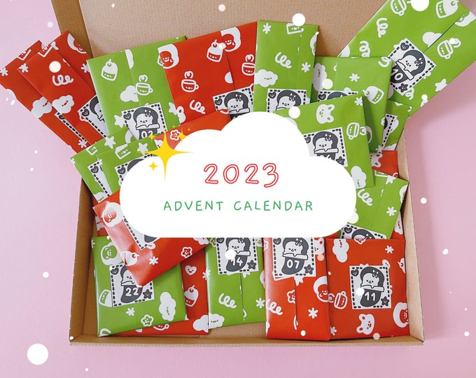 Kawaii Stationery Advent Calender Etsy