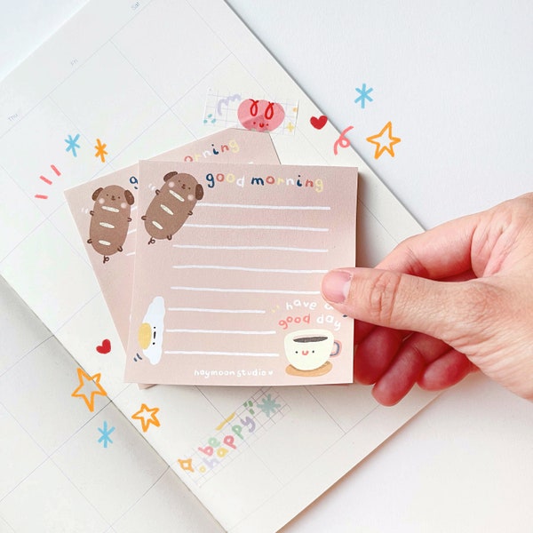 Kawaii Memo Pad Etsy