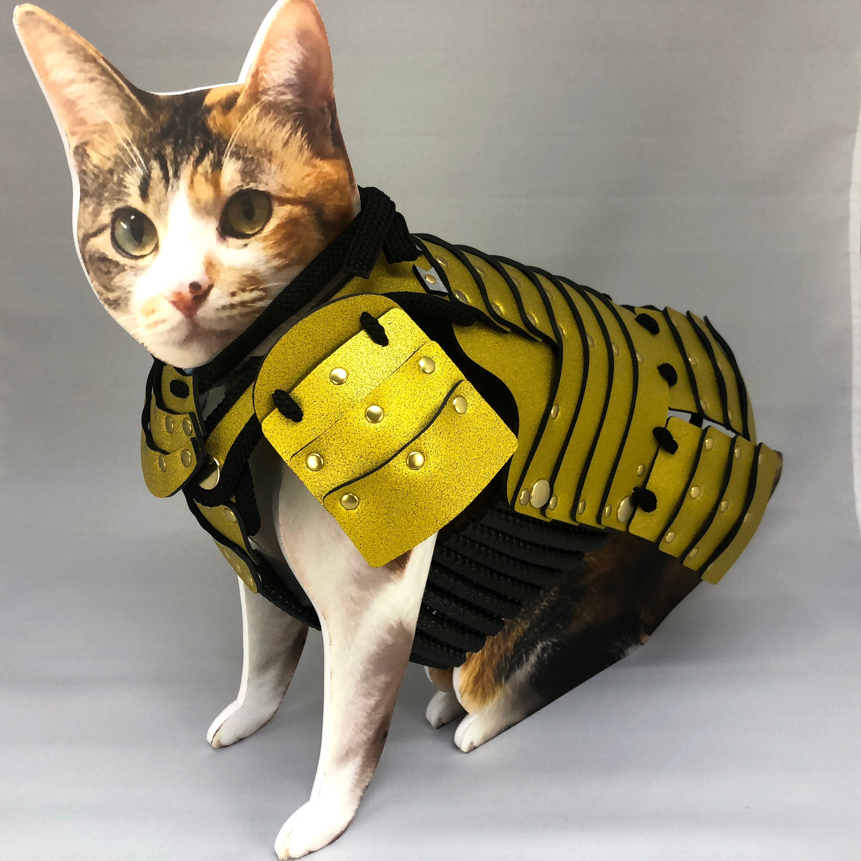 Bold Gold Pet Samurai Armor For Cats... Pet Armor102 Etsy