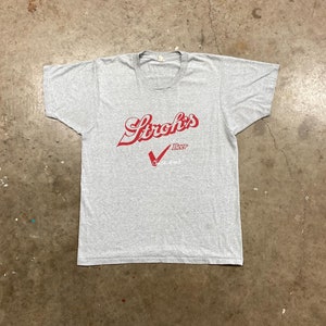Vintage T Shirt, Detroit T Shirt, Stroh's Beer T Shirt