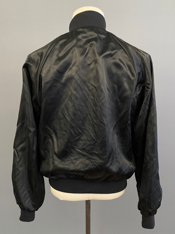 Vintage 80s Sams Town Casino Satin Bomber Jacket … - image 5