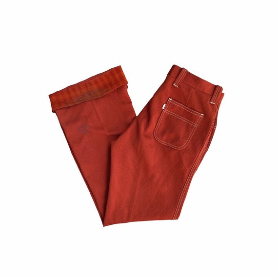Vintage 70s LEVI’S Big E Panatela Burnt Orange Pol