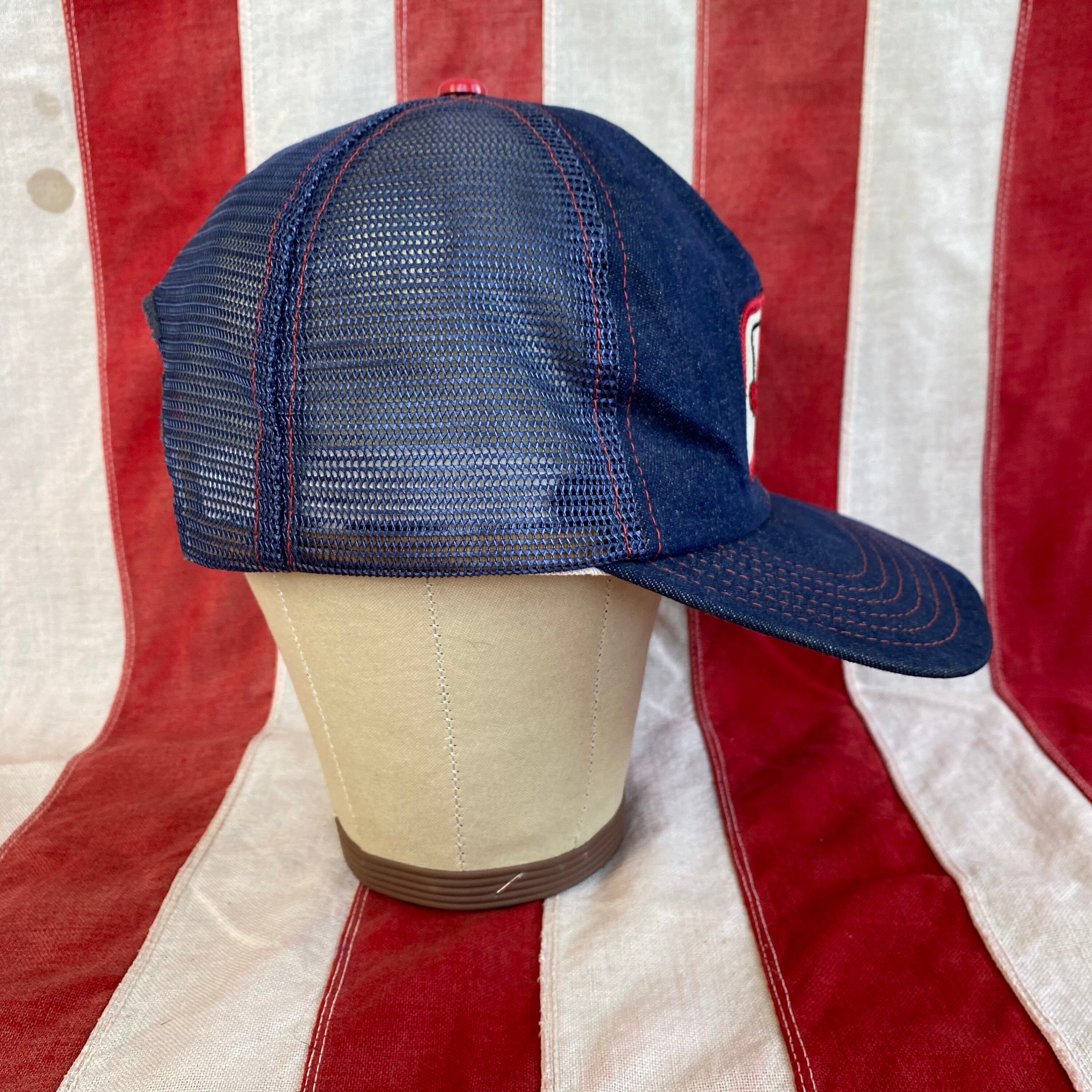 Vintage 70s Ace Hardware Denim Trucker Hat Etsy