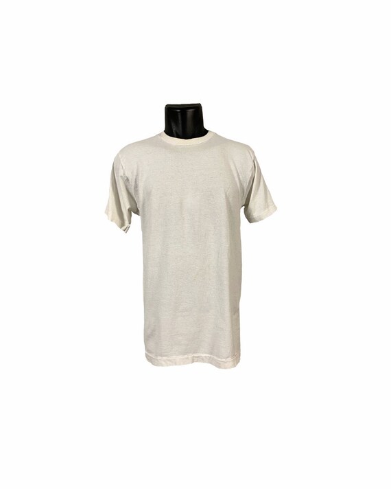 Vintage 70s Plain White Fruit of the Loom T shirt