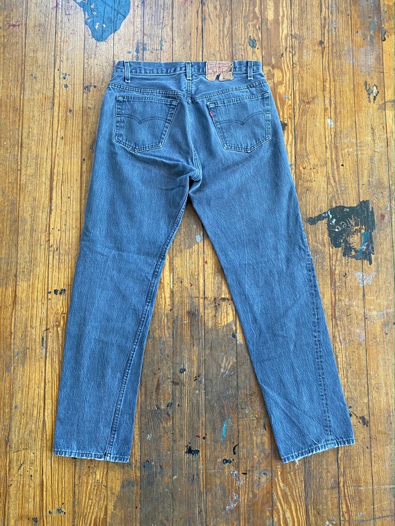 Vintage 90s Levi’s 501 Black Jeans | 33x30 - image 4