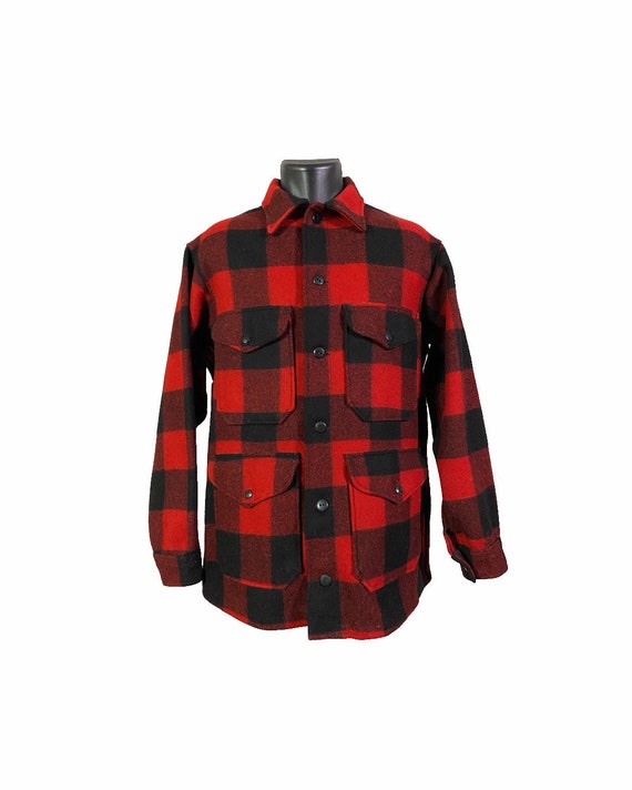 Vintage 70s Pendleton Wool Plaid Hunting Coat | L