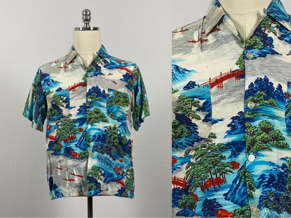Vintage 50s Penney’s Rayon Hawaiian Shirt | M