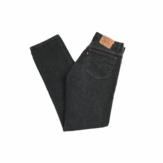 Vintage 90s Levi’s 501 Black Denim Jeans | 32 x 31