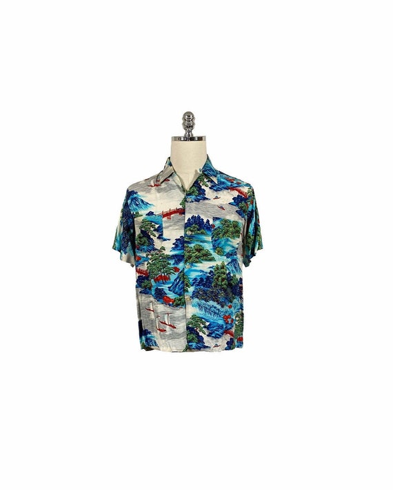 Vintage 50s Penney’s Rayon Hawaiian Shirt | M