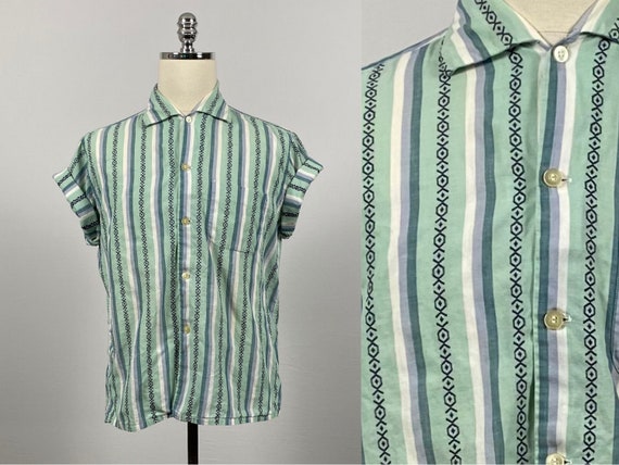 Vintage 50s 60s Wilshire Sanforized Button Up Shi… - image 2