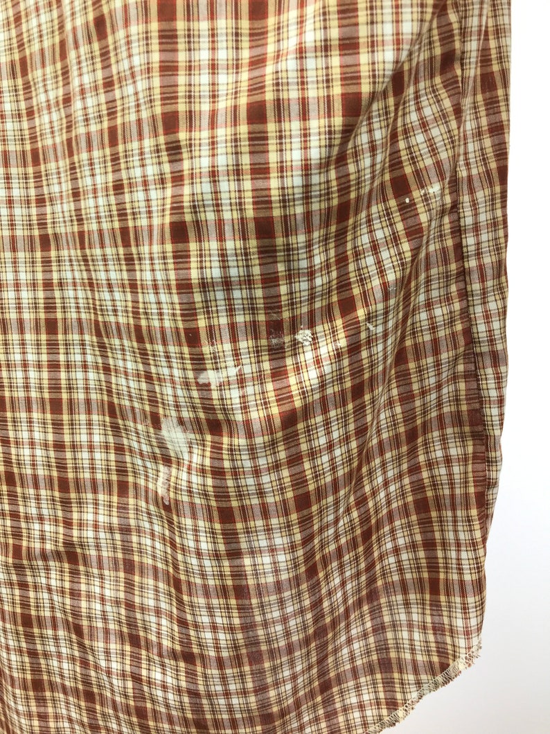 Large-XL Vintage 60s Wrangler Plaid Western Long Sleeve Shirt