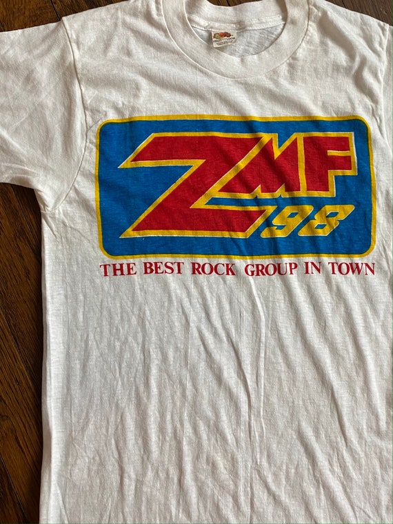 Vintage 70s ZMF 98 Rock Radio T Shirt S 