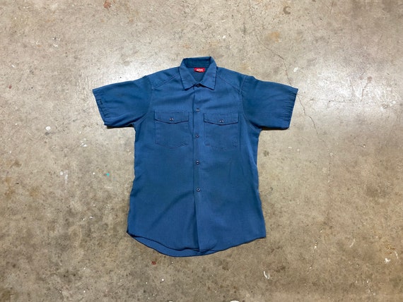 Vintage 70s Dickies Button Up Work Shirt | S - image 1