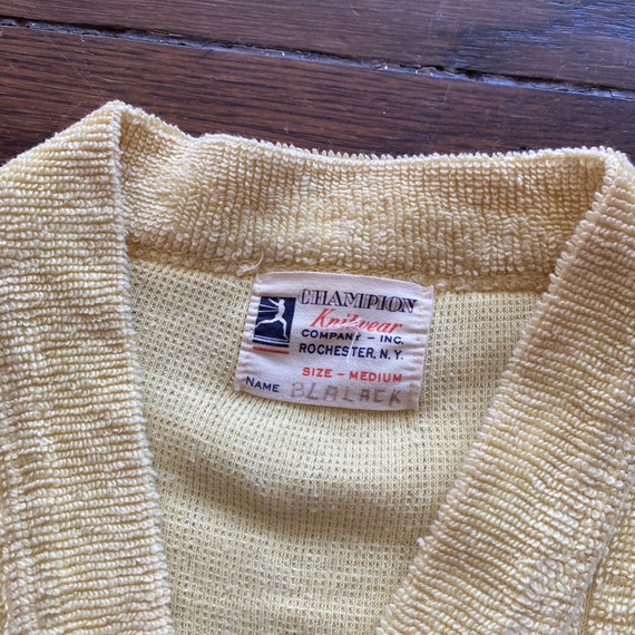 Vintage 40s Champion Knitwear Cardigan Sweater | M - image 6