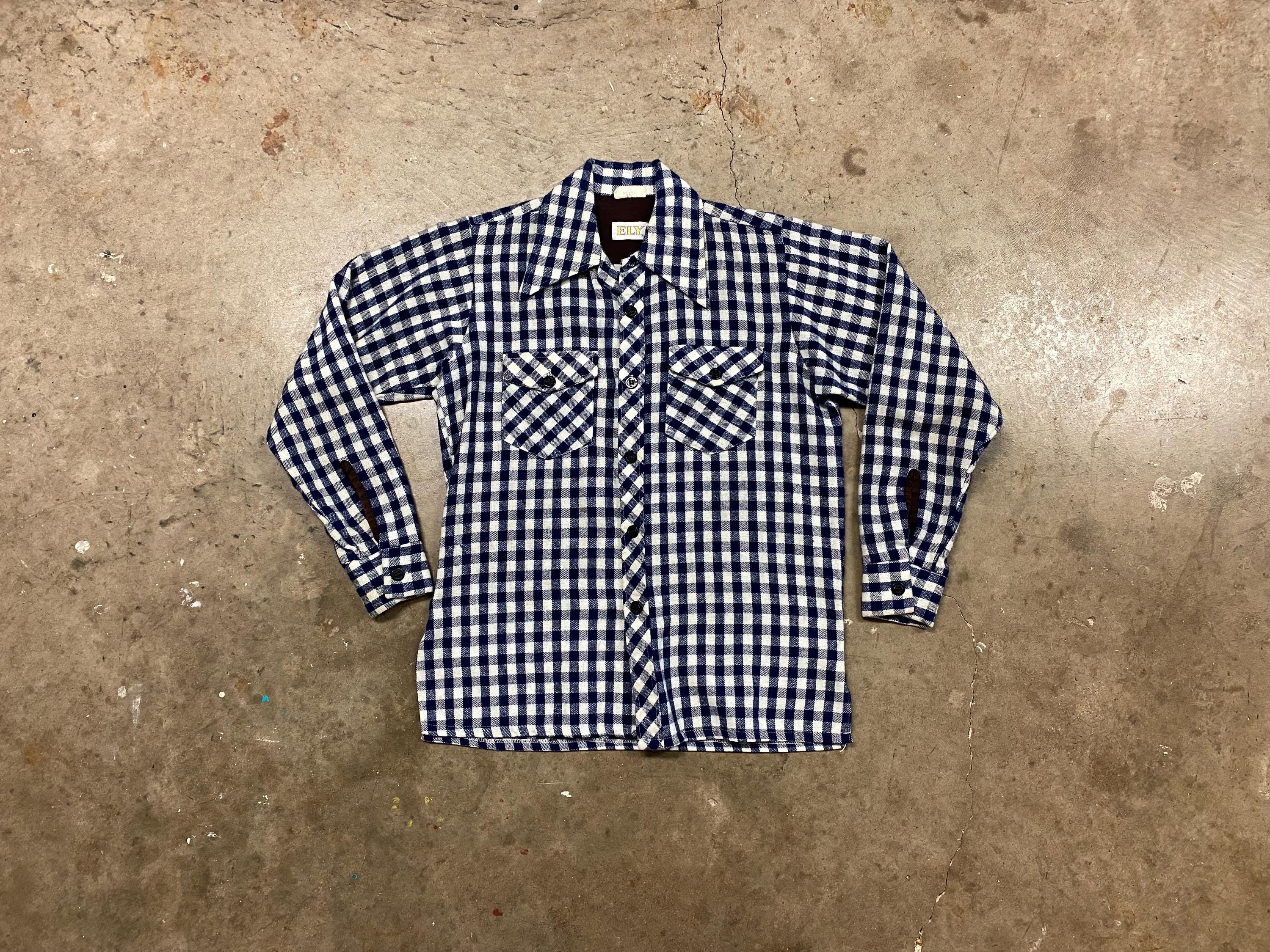 トップス 60s 70s ELY flannel shirt 60s 70s 80s ELY flannel shirt ヘビネル シャツ