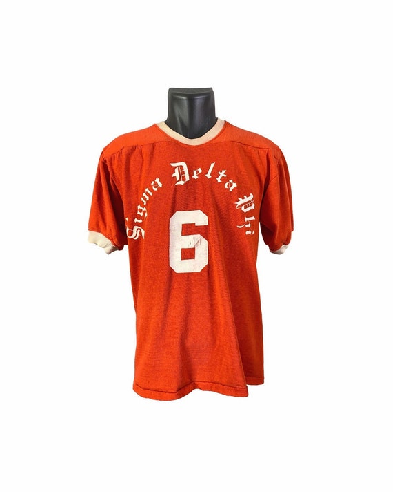 Vintage 50s Sigma Delta Phi Rawlings Jersey T shir