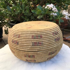 Alaskan Inuit Grass Basket