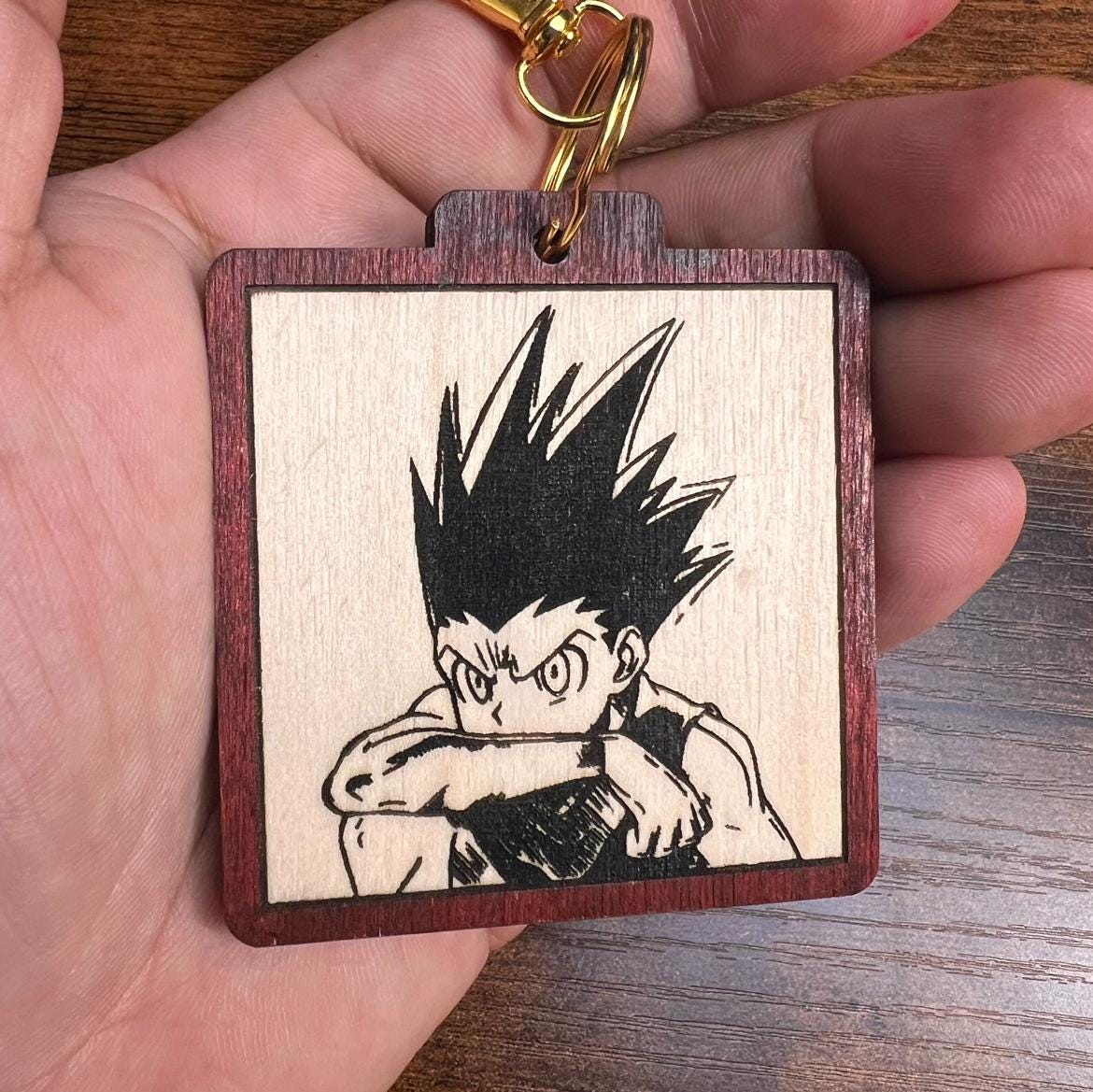 Gon Square Keychain – 2.5” X 2.5” | Inspired by Hunter X Hunter | Anime ...