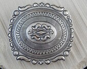 Sterling Silver Belt Buckle - Eugene Charley - Navajo Buckle - Native American
