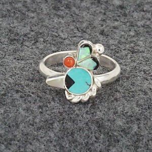 Multi Stone & Sterling Silver Ring - Michelle Peina - Size 6