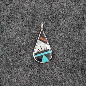 Multi Stone & Sterling Silver Pendant - Rhianna Kallestewa